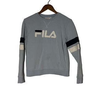 Fila Blue Crewneck Logo Sweatshirt